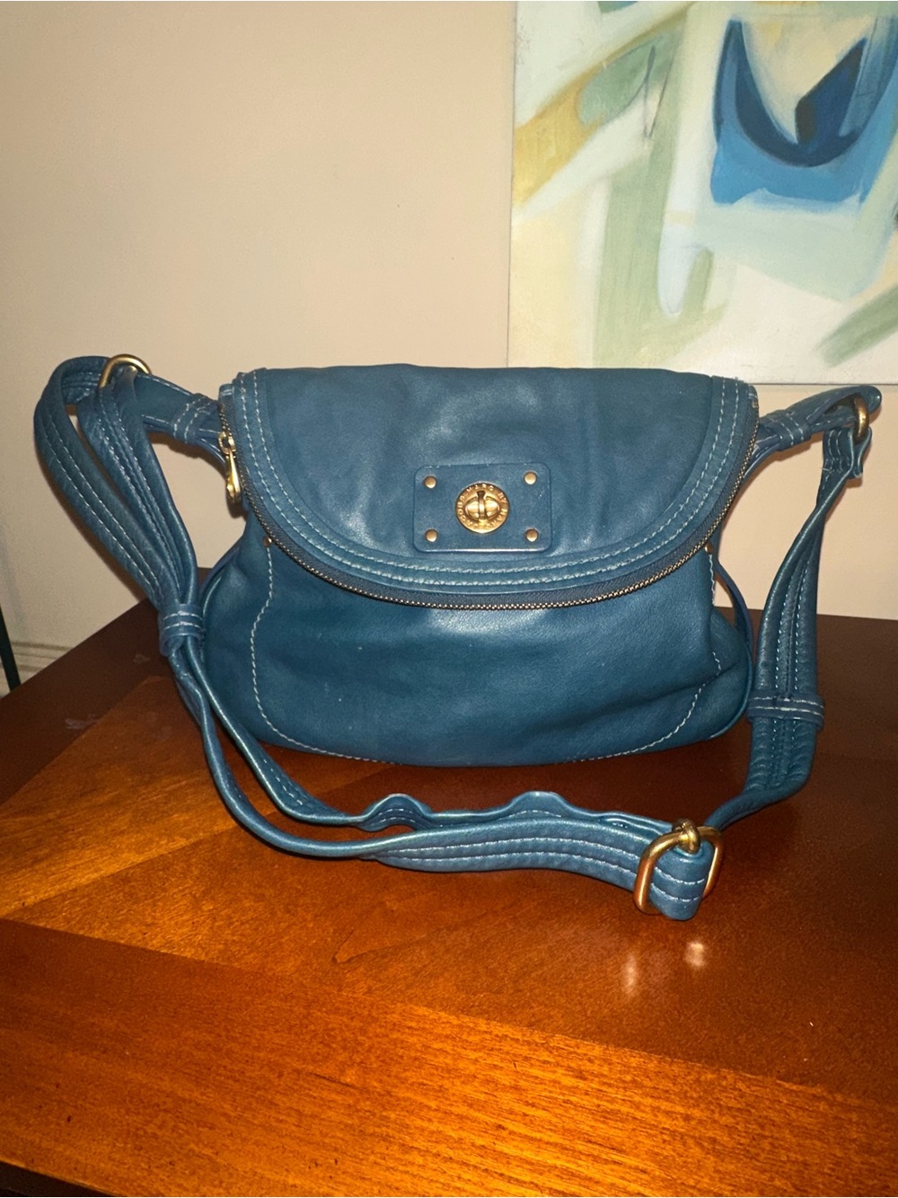 Marc by Marc Jacobs Leather Crossbody with Gold Hardware